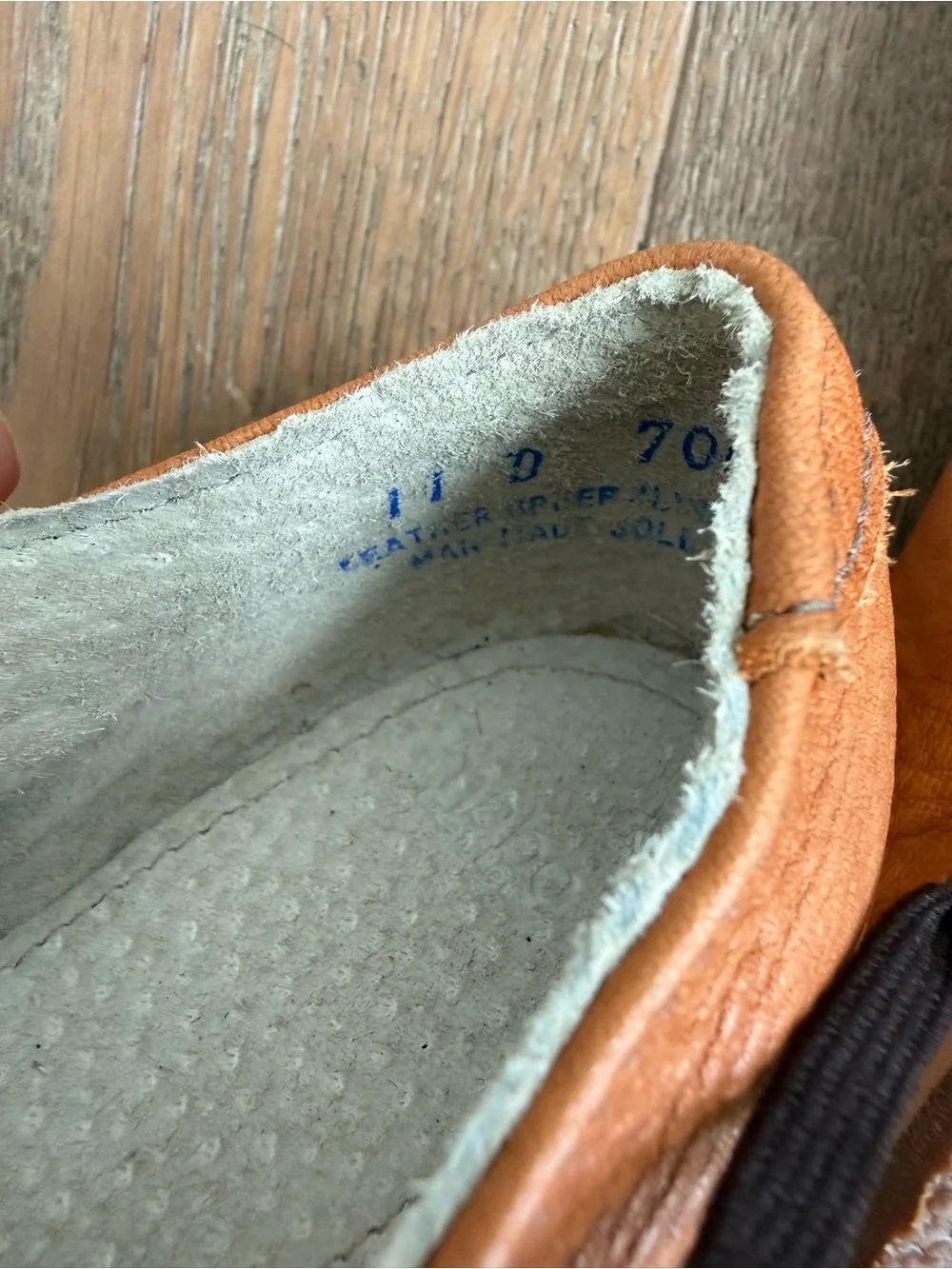 NWOT Kids mabo Tan Leather Lace-Up Shoes
